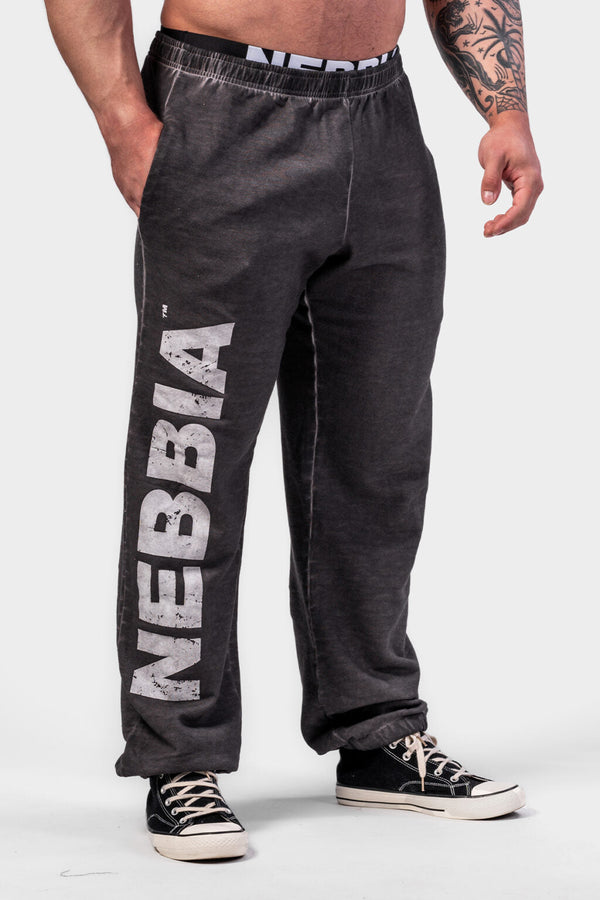 WASHED-OFF GYM SWEATPANTS BAGGY STYLE GYM BRO 373