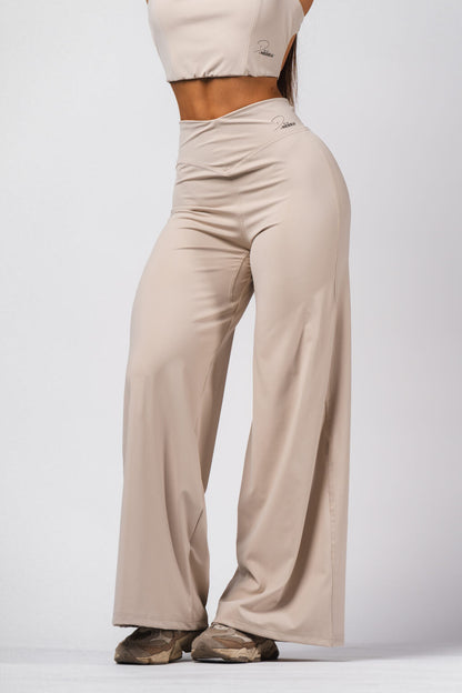 DENI X NEBBIA HIGH-WAIST FLARED PANTS 312
