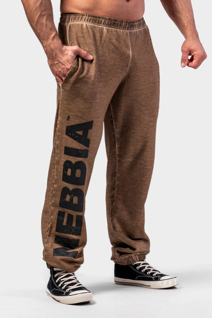 WASHED-OFF GYM SWEATPANTS BAGGY STYLE GYM BRO  373