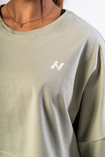 OVERSIZED CROPPED TEE JUST FLOW LIGHT 431