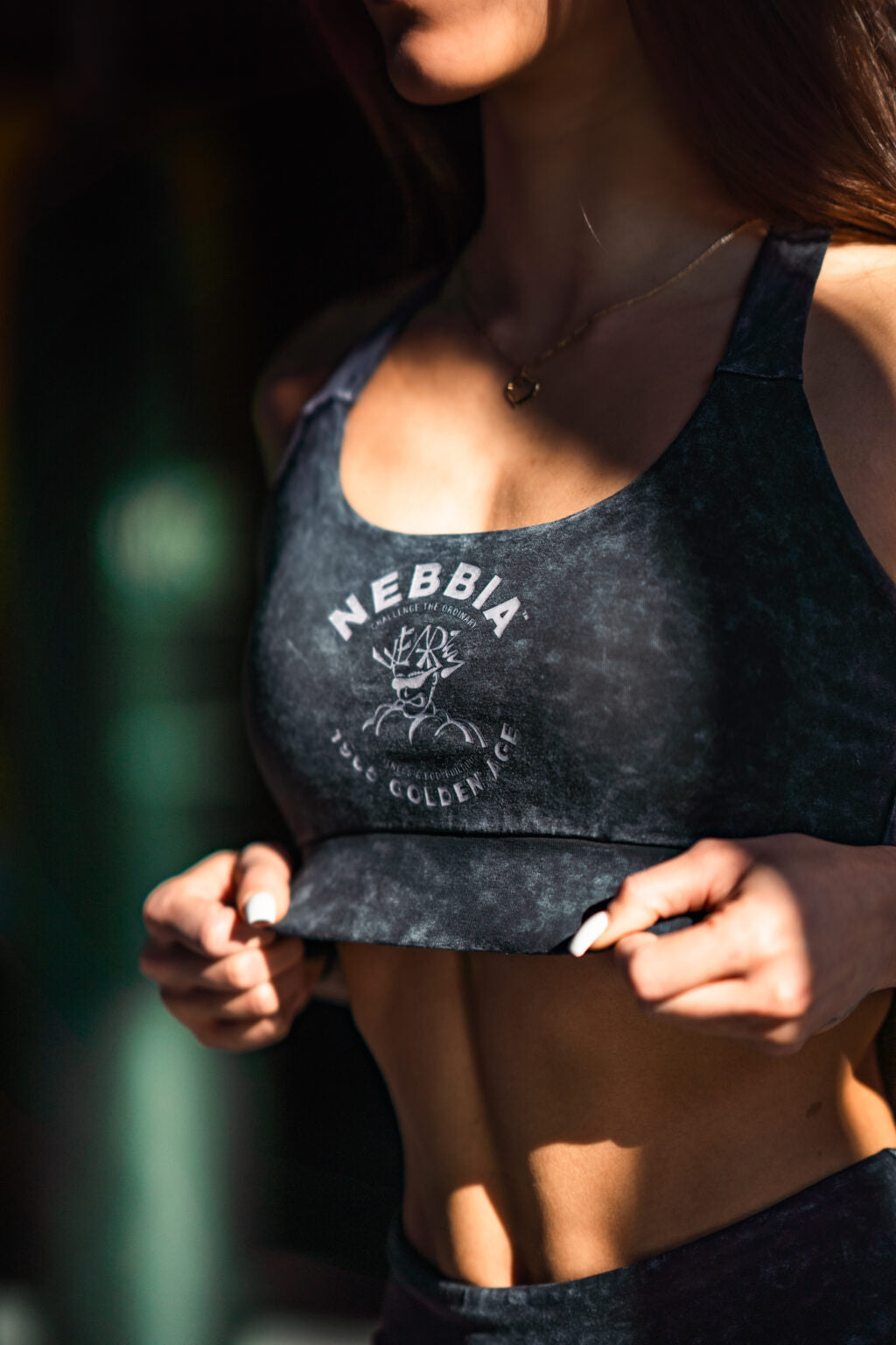WASHED MEDIUM-SUPPORT SPORTS BRA GOLDEN AGE  778
