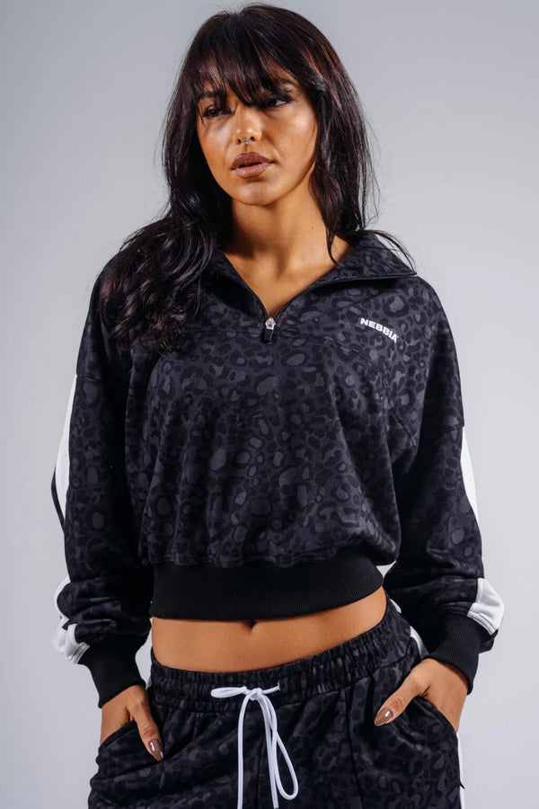 HALF-ZIP LEOPARD SWEATSHIRT PRIMAL 866