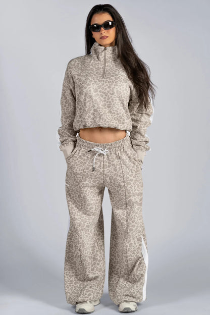 HALF-ZIP LEOPARD SWEATSHIRT PRIMAL 866