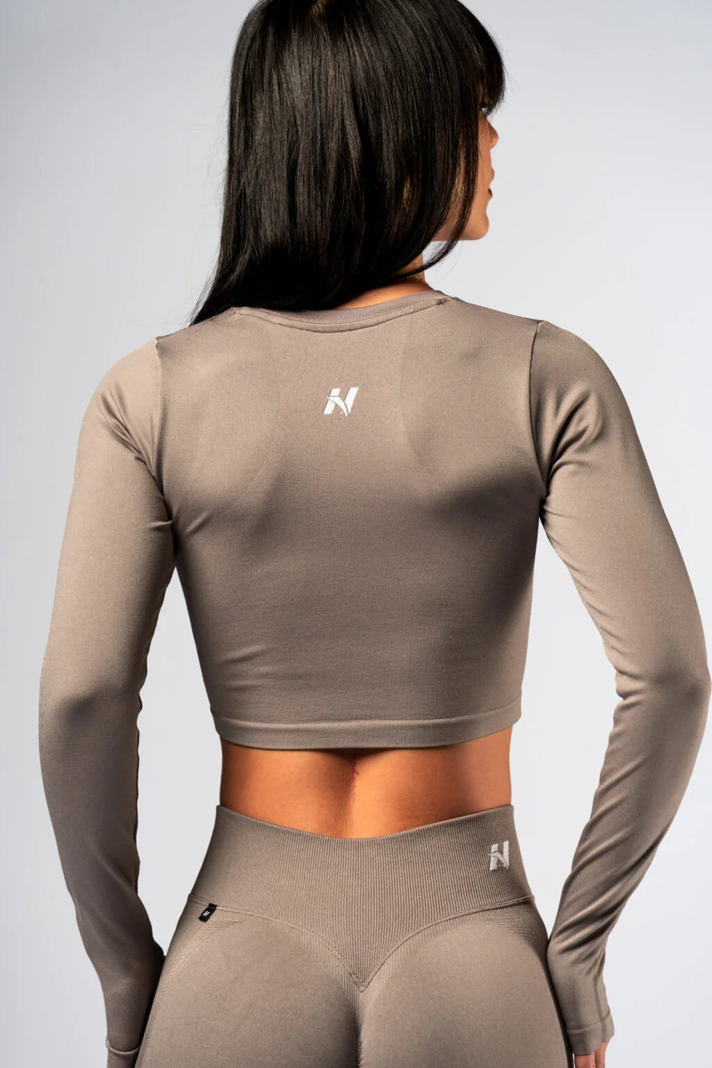 SEAMLESS LONG SLEEVE CROP TOP POWER 892