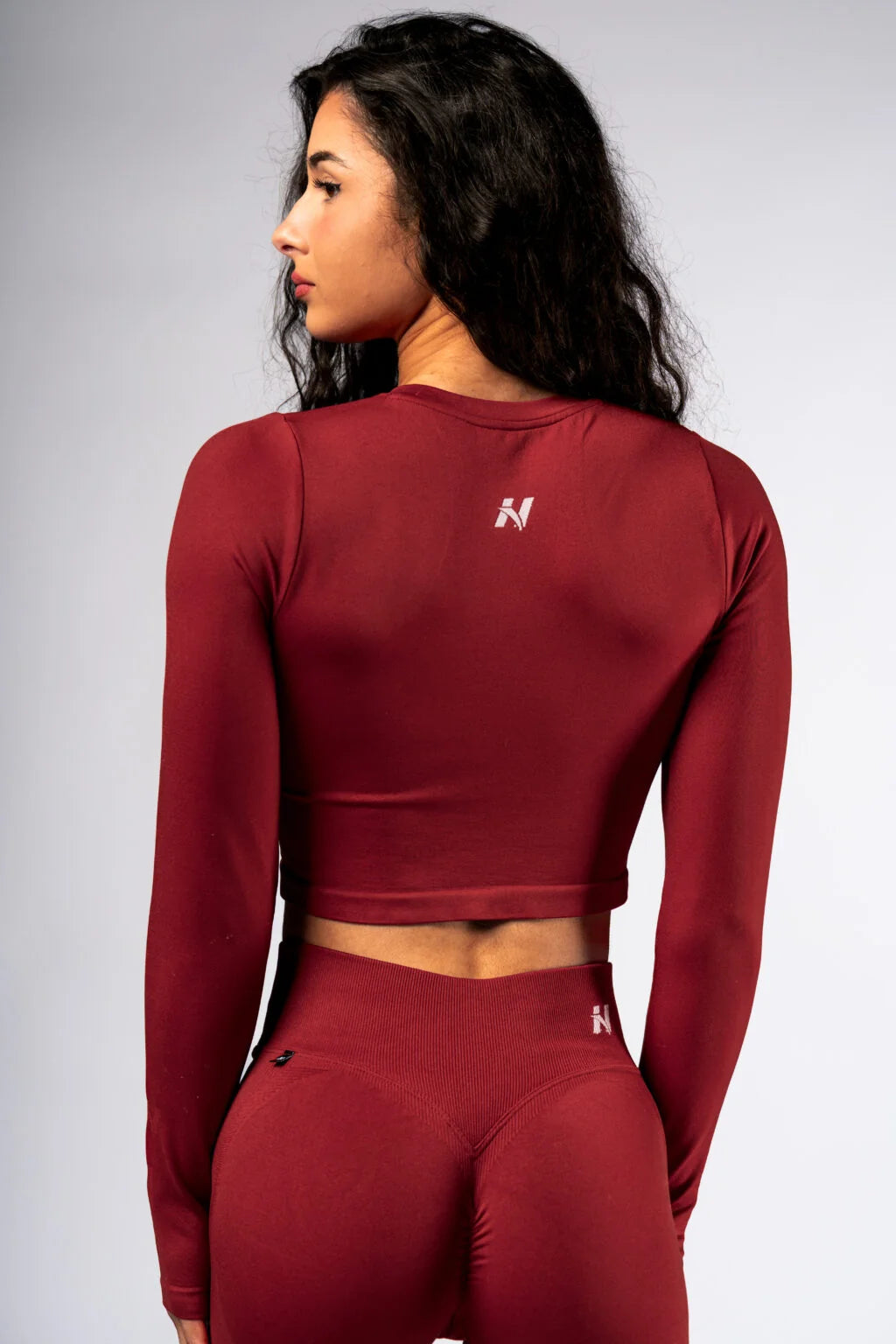SEAMLESS LONG SLEEVE CROP TOP POWER 892