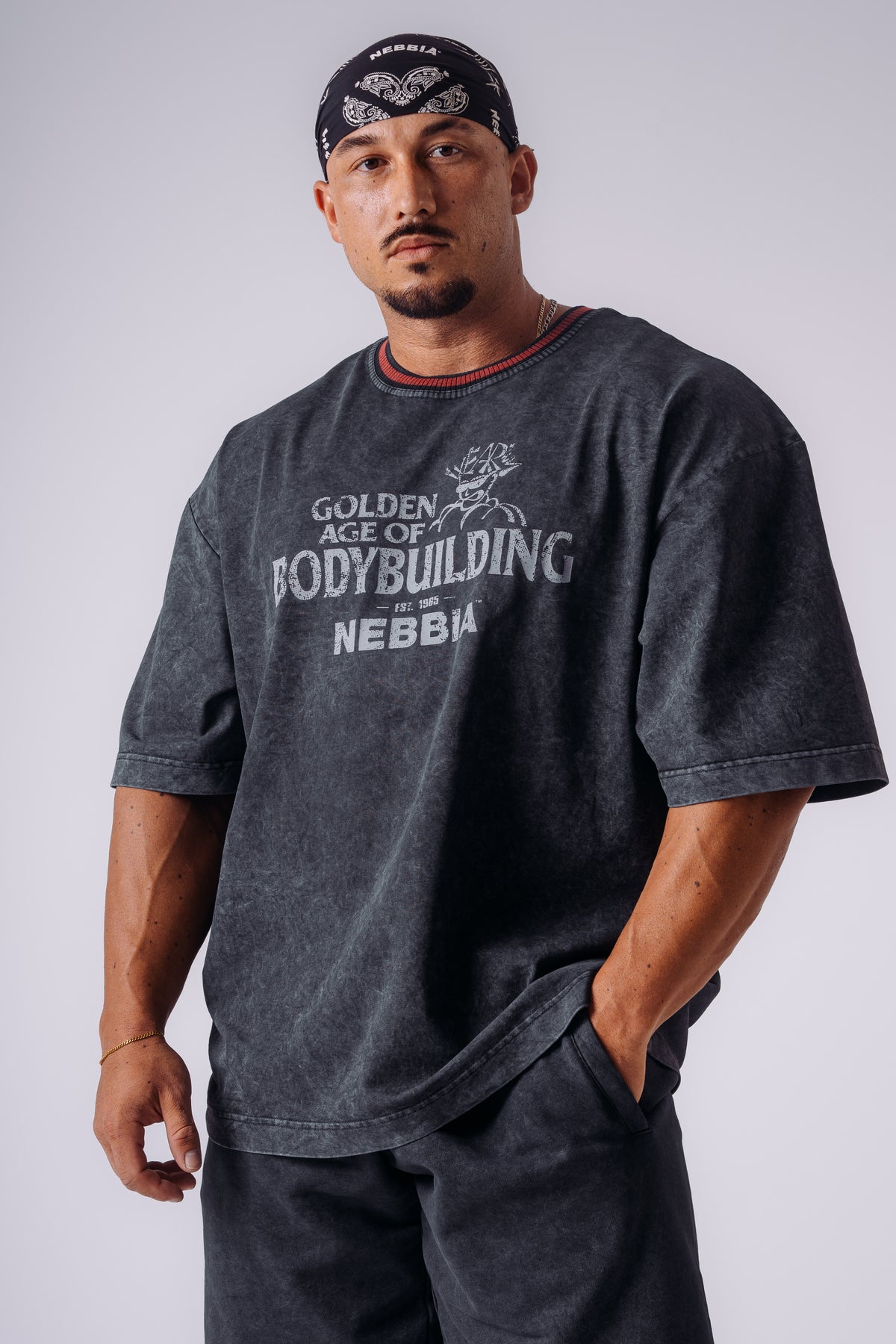 NEBBIA X OLYMPIA HEAVYWEIGHT COTTON T-SHIRT 941