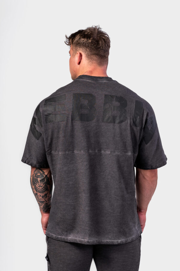 369-dark-gray-02-1024x1536 WASHED-OFF OVERSIZED HEAVYWEIGHT COTTON T-SHIRT NO SHORTCUTS 369