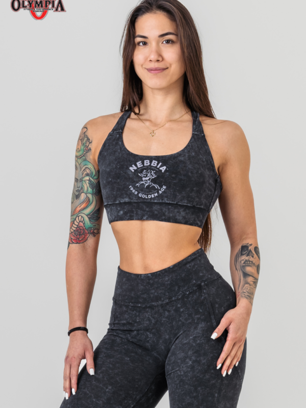 WASHED MEDIUM-SUPPORT SPORTS BRA GOLDEN AGE  778