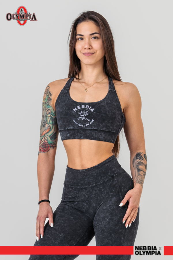 WASHED MEDIUM-SUPPORT SPORTS BRA GOLDEN AGE  778