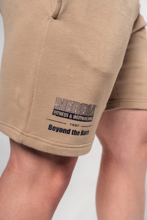 GYM SWEATSHORTS GYM BRO LIGHT BROWN 352