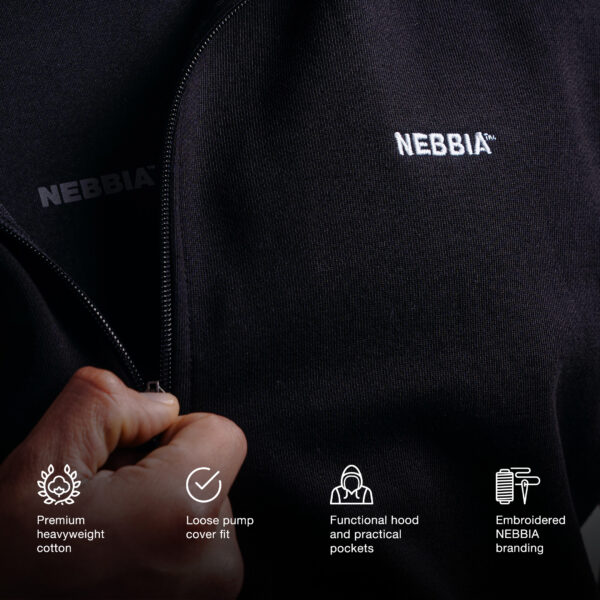 884-en ZIPPER HOODIE WITH EMBROIDERY PRIMAL 884