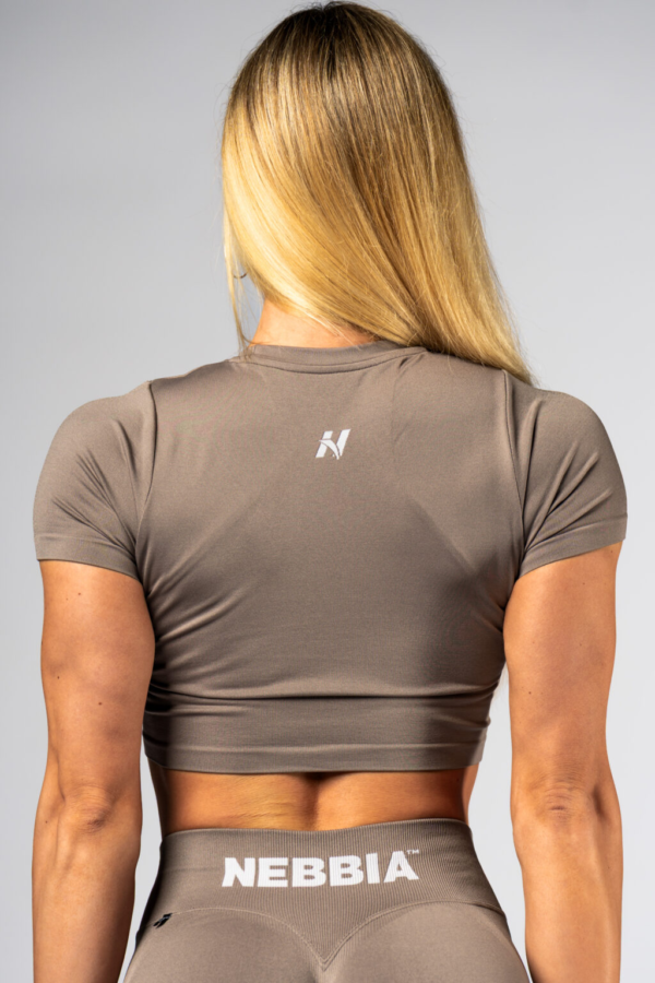 SEAMLESS CROP TOP WITH SHORT SLEEVES POWER 891
