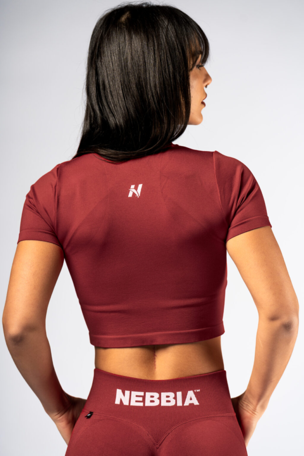 SEAMLESS CROP TOP WITH SHORT SLEEVES POWER 891