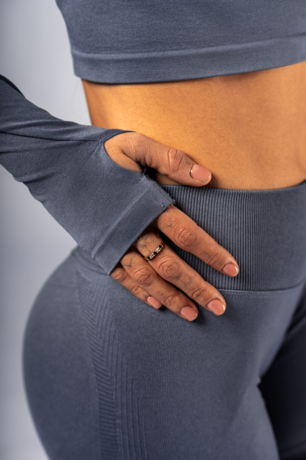 SEAMLESS LONG SLEEVE CROP TOP POWER 892